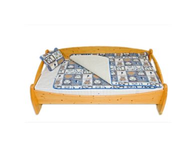 Sleepy-Gyermek Párna Macis mintával 100% Bárány gyapjú 40x50cm