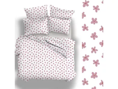 3 részes pamut-szatén ágyneműhuzat Blossom