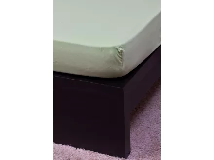 Jersey világoszöld lepedő 70x140 cm