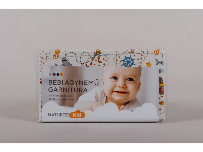 2 részes Baby ágyneműhuzat/Kalózos