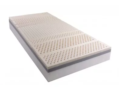 Ortho Sleepy 21cm magas, Ortopéd Matrac Fehér Silver Huzattal, 5cm latex réteggel 90x200cm