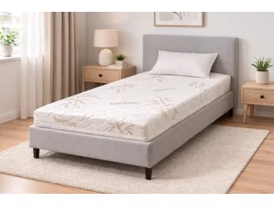 Ortho-Sleepy High 25cm magas Ortopéd matrac Bamboo huzattal és 4cm 7zónás Bioluxus Memory réteggel 90x200cm