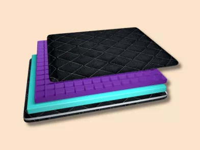 Berry Luxus Black ülőpárna, 4cm HR hab + GélRács + Fekete 3D huzat