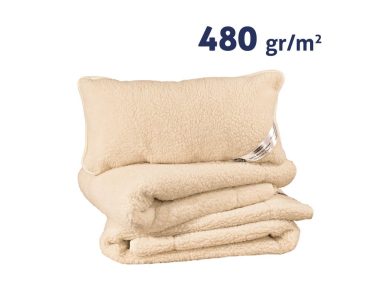 Ortho-Sleepy Natur gyapjú garnitúra 480 g/m²
