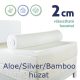 Ortho-Sleepy Memory topper fedőmatrac, Silver, Aloe vagy Bamboo huzattal,  2cm magas