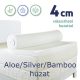 Ortho-Sleepy Memory topper fedőmatrac, Silver, Aloe vagy Bamboo huzattal,  4cm magas