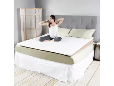 Ortho-Sleepy Memory topper fedőmatrac, Silver, Aloe vagy Bamboo huzattal,  6cm magas, 140x200cm