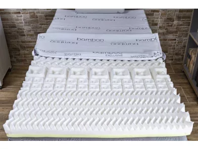 Vitaroll - Akupresszúrás 7 zóna+ 2cm HR EcO hab Kiegyenlítő Fedőmatrac Bamboo huzattal 140x200cm