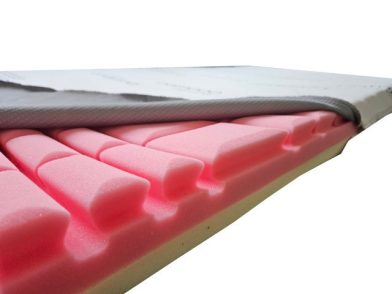 VitaRoll - Red 7 zónás  + 2cm HR EcO hab, Kiegyenlítő Fedőmatrac Bamboo Exclusive huzattal 120x200cm