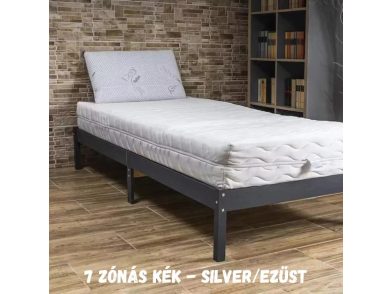 VitaRoll - Slim 7 zónás KÉK EcO Matrac, Silver/Ezüst huzattal, 120x200cm