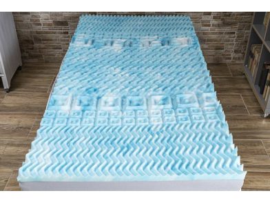 VitaRoll - Slim 7 zónás KÉK EcO Matrac, Silver/Ezüst huzattal, 120x200cm