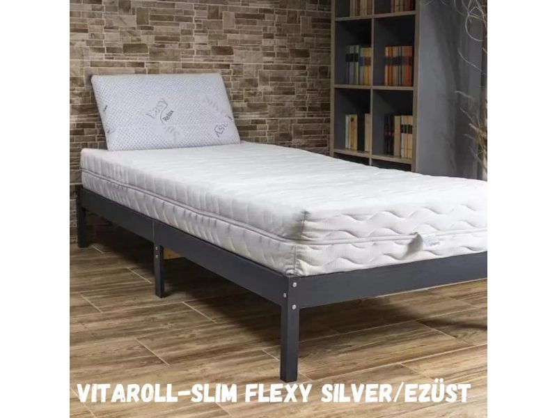 VitaRoll - Slim Flexy Matrac, Silver/Ezüst huzattal, 160x200cm 
